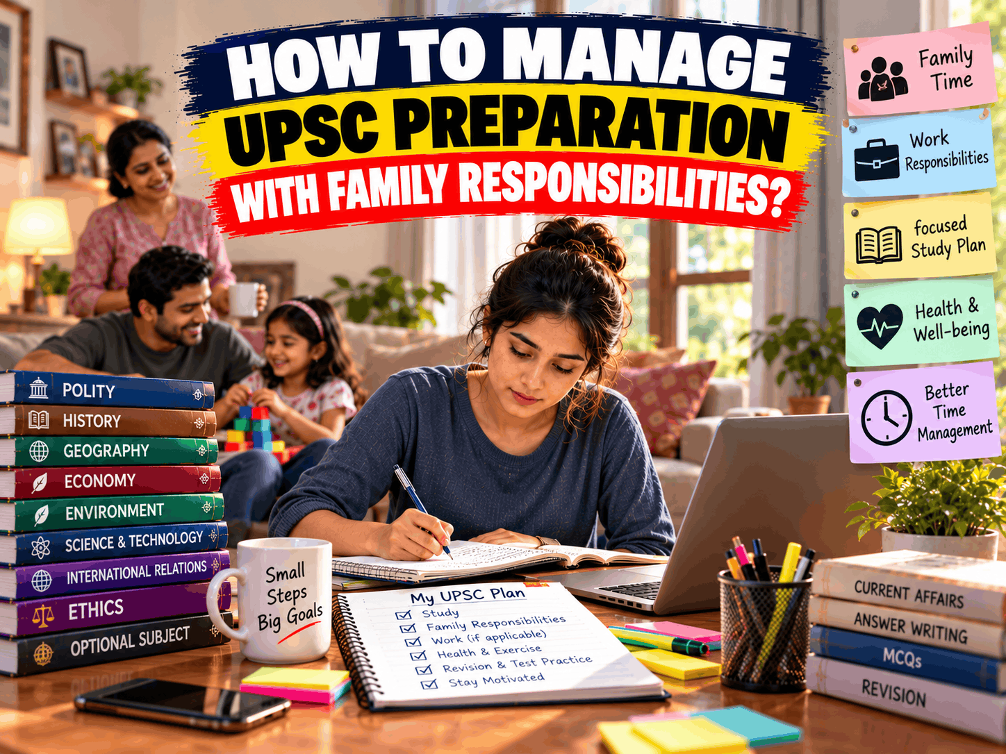 How to Manage UPSC Preparation With Family Responsibilities?