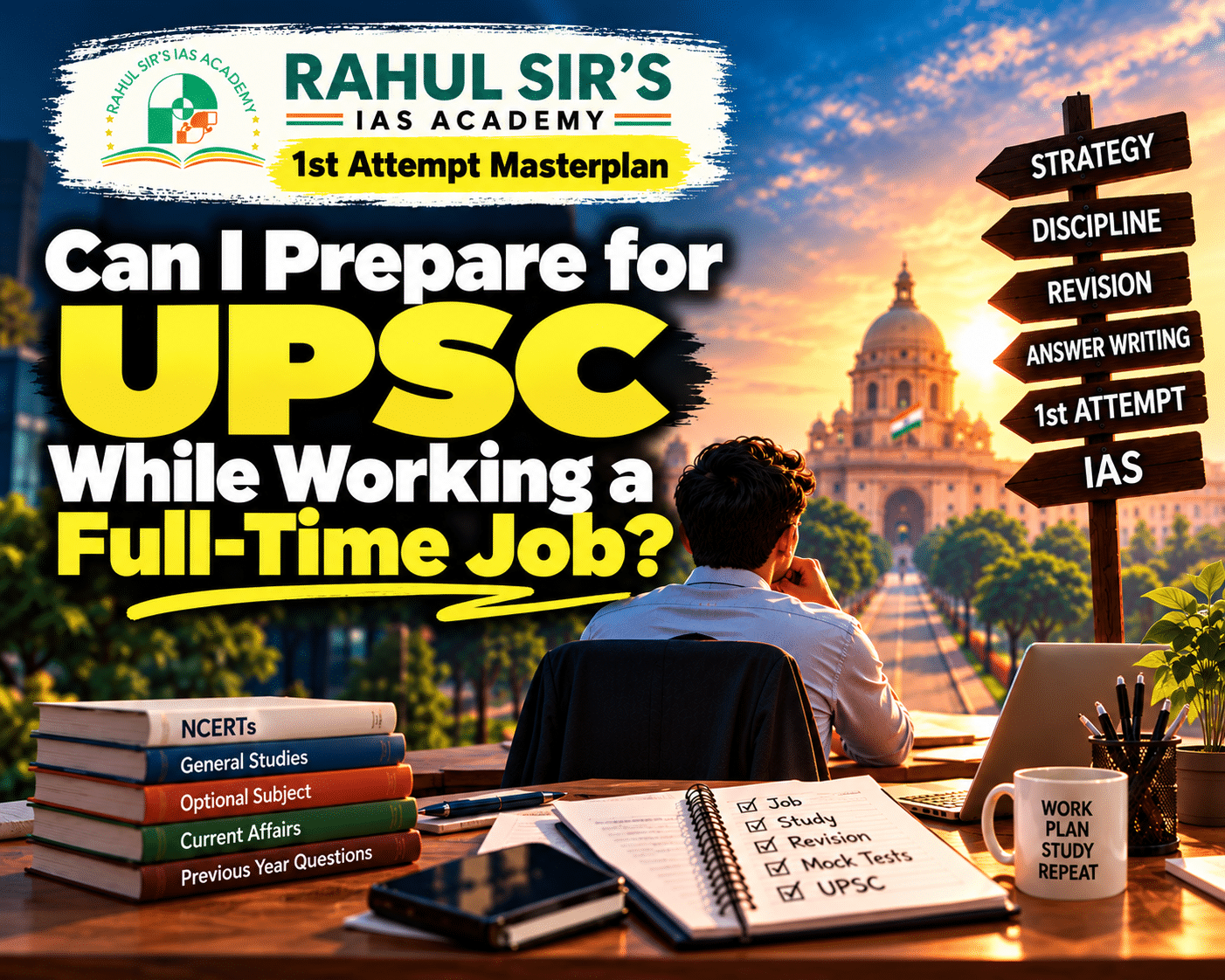 Can I Prepare for UPSC While Working a Full-Time Job? A Practical Guide