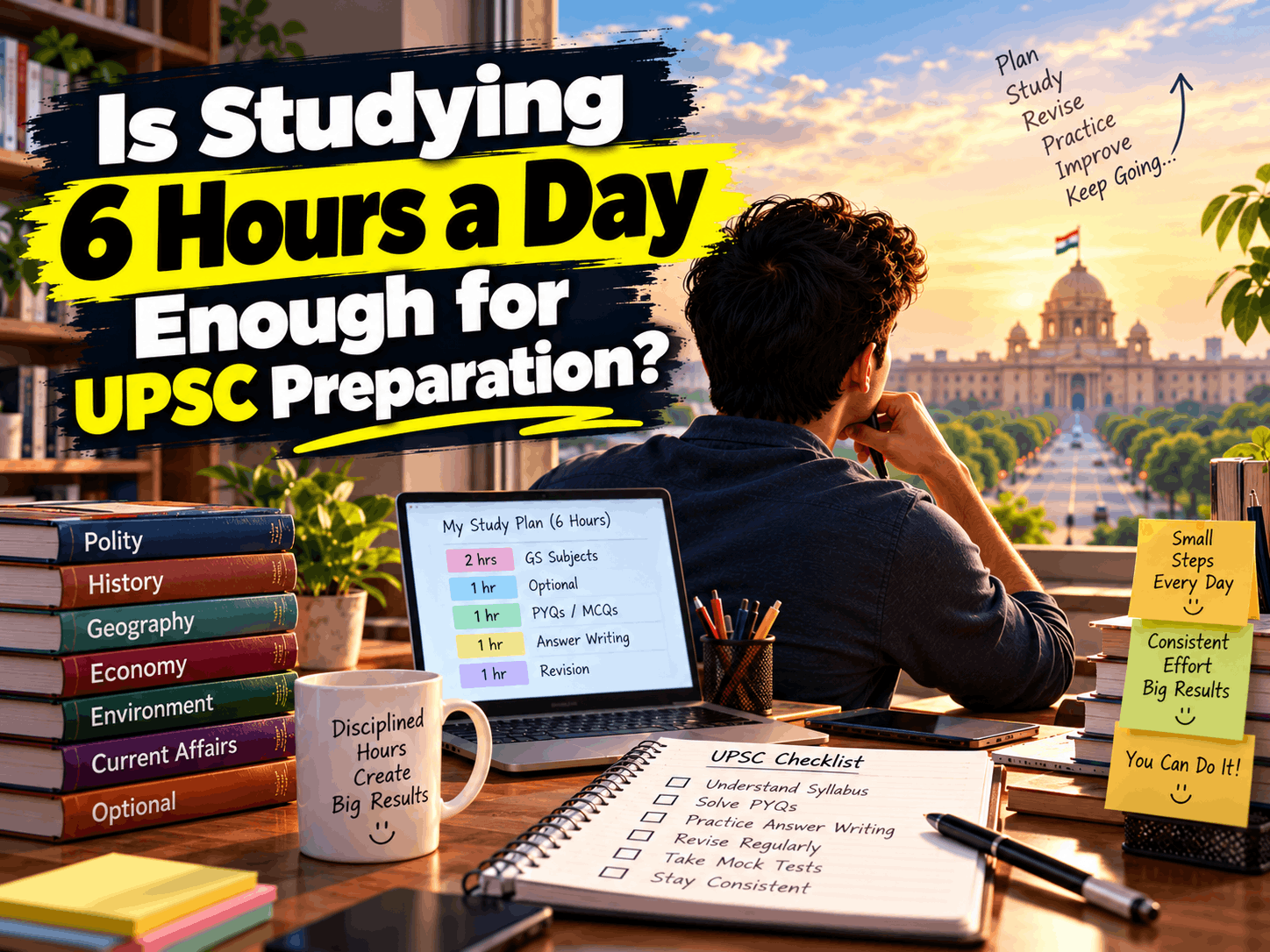 Is Studying 6 Hours a Day Enough for UPSC Preparation?