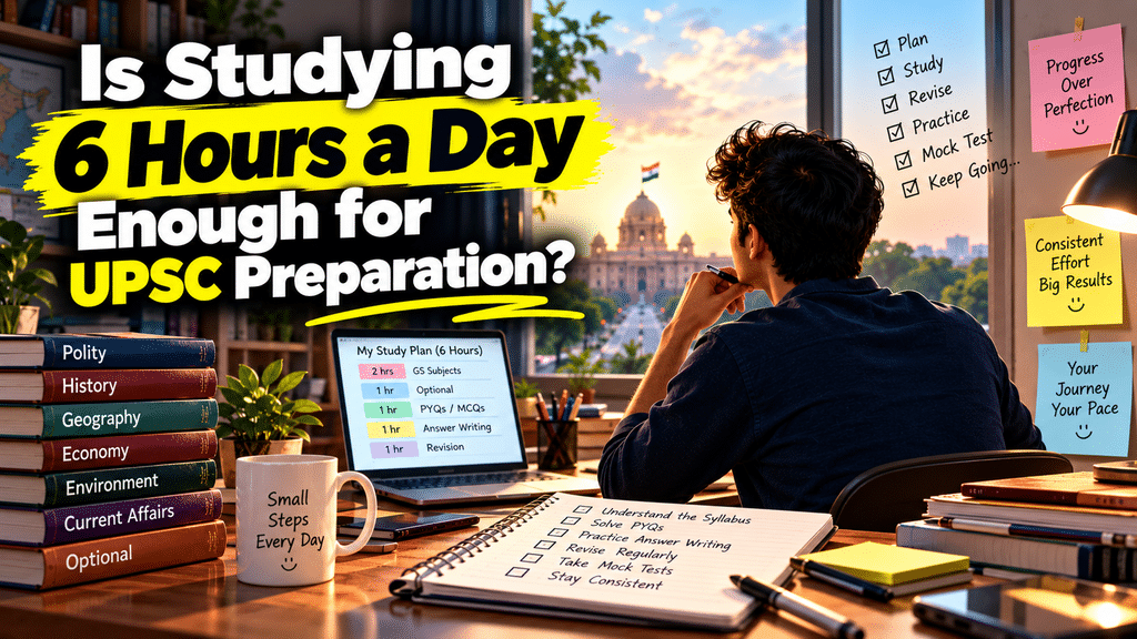 Is Studying 6 Hours a Day Enough for UPSC Preparation?